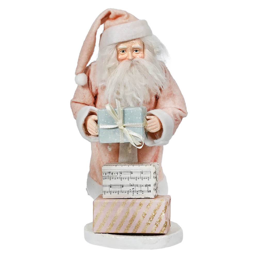 Pastel Pink Santa With Packages