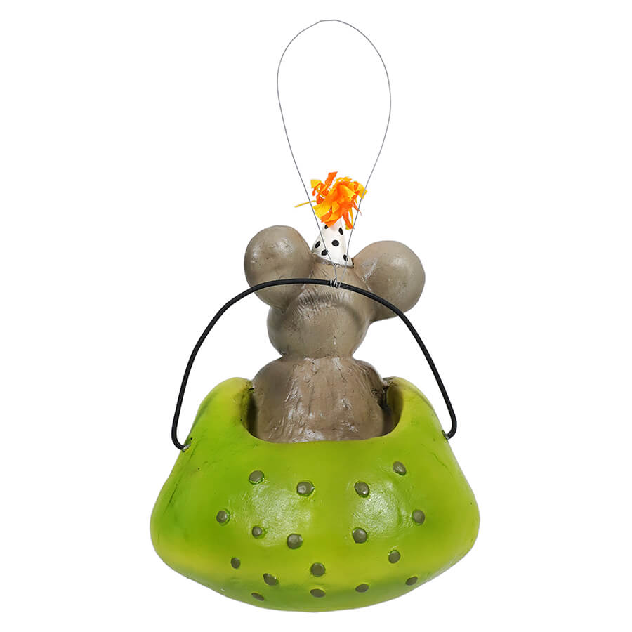 Party Mouse In Frog Ornament