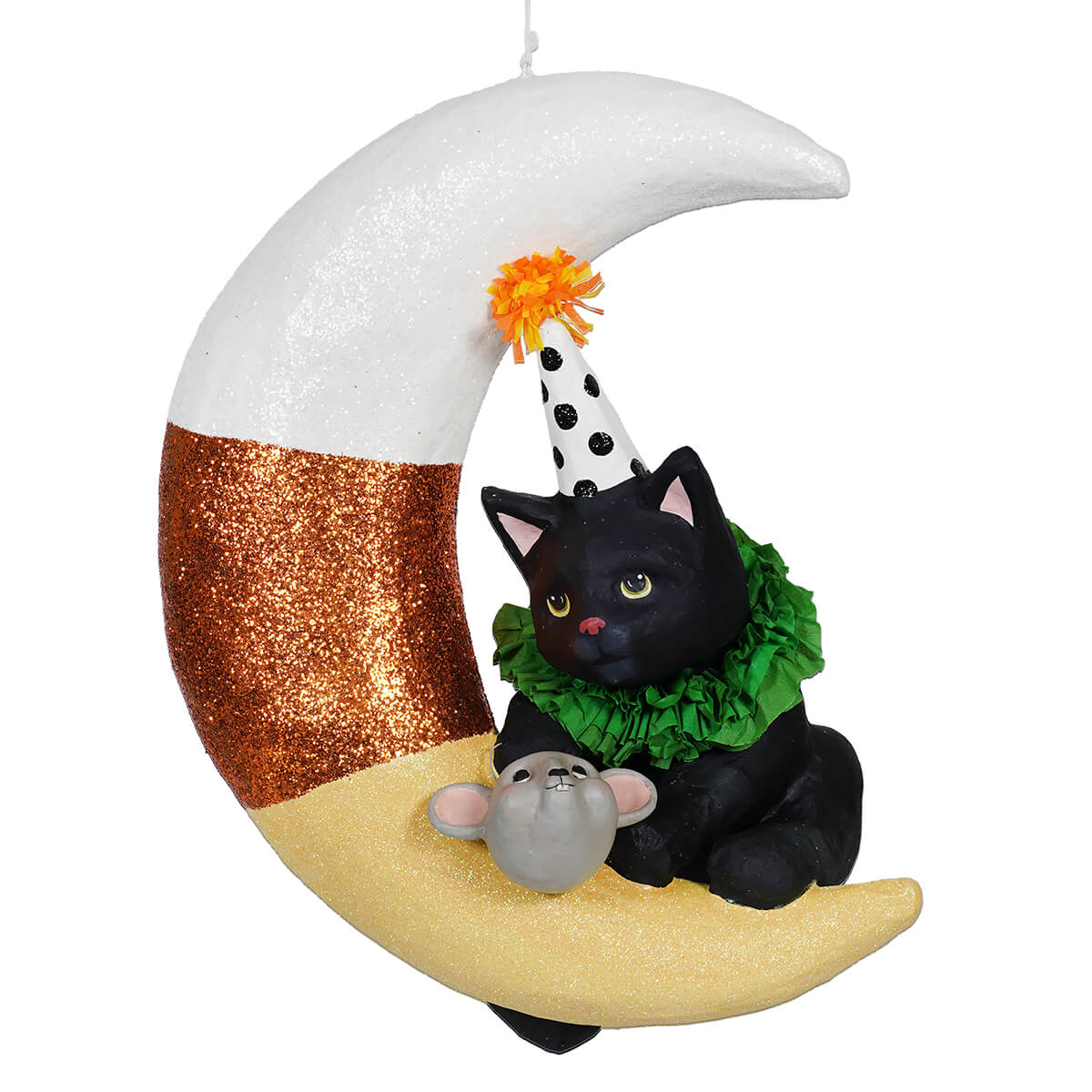 Party Kitty On Candy Corn Moon