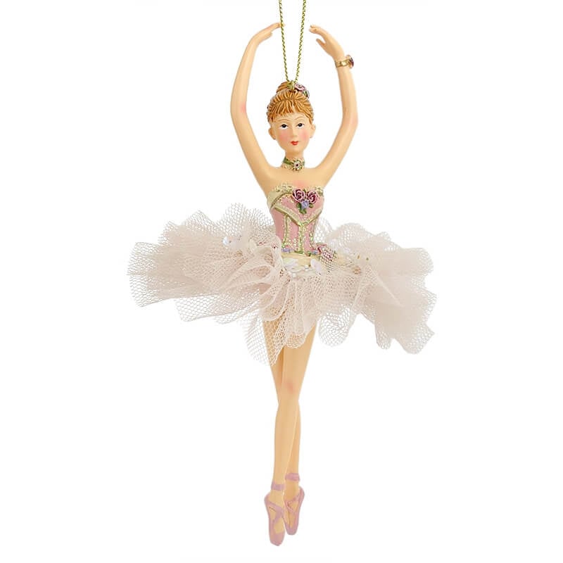 Ballerina Wearing Tutu in Releve Ornament