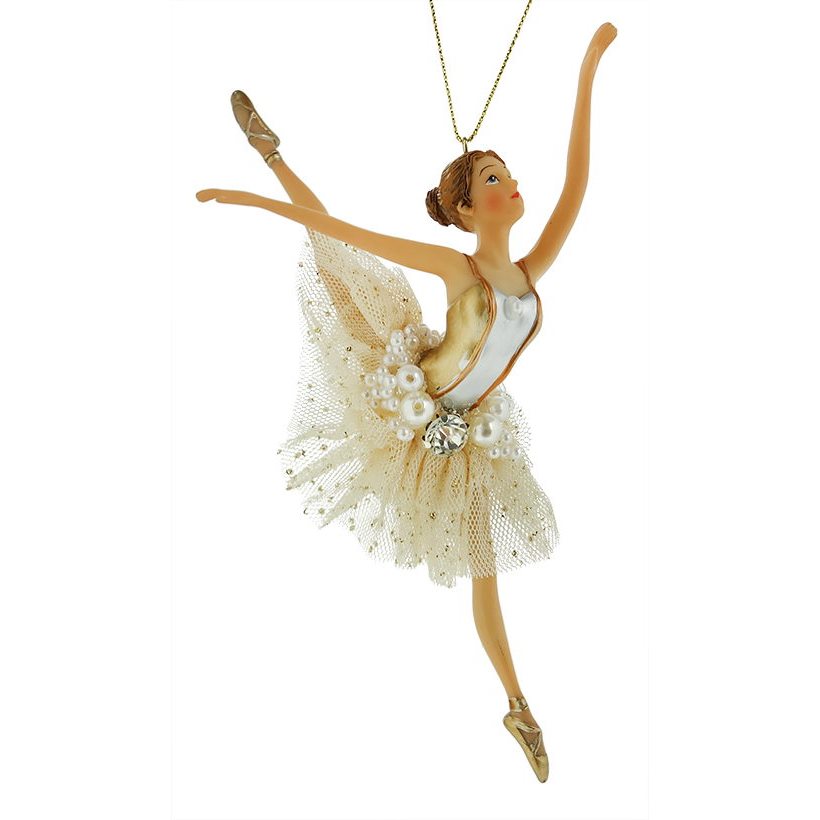 Silver & Gold Ballerina Ornament