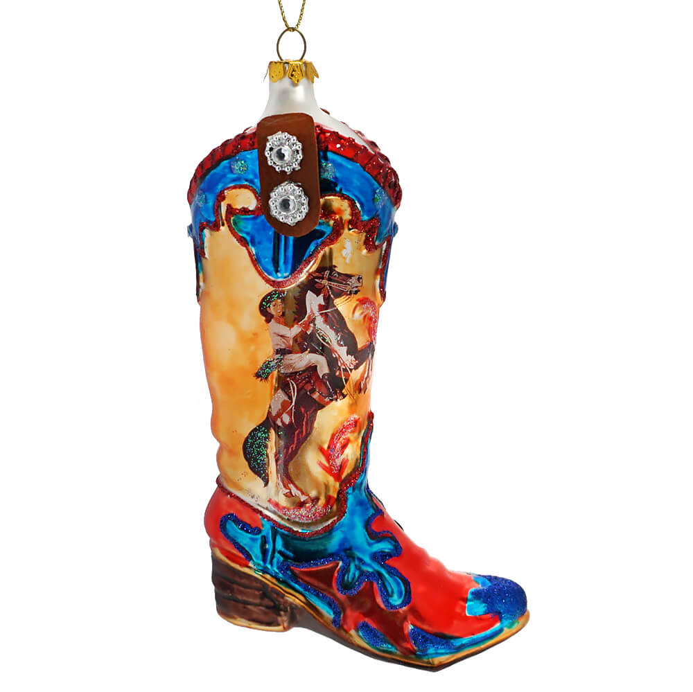 Western Cowgirl Boot Ornament