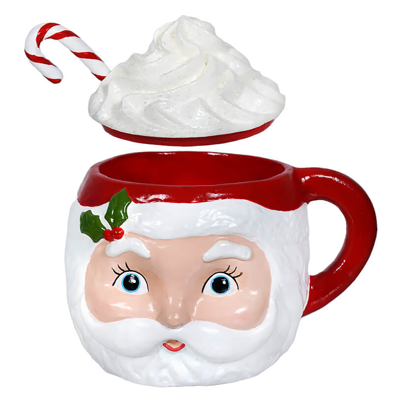 Sweet Tidings Santa Head Mug Container