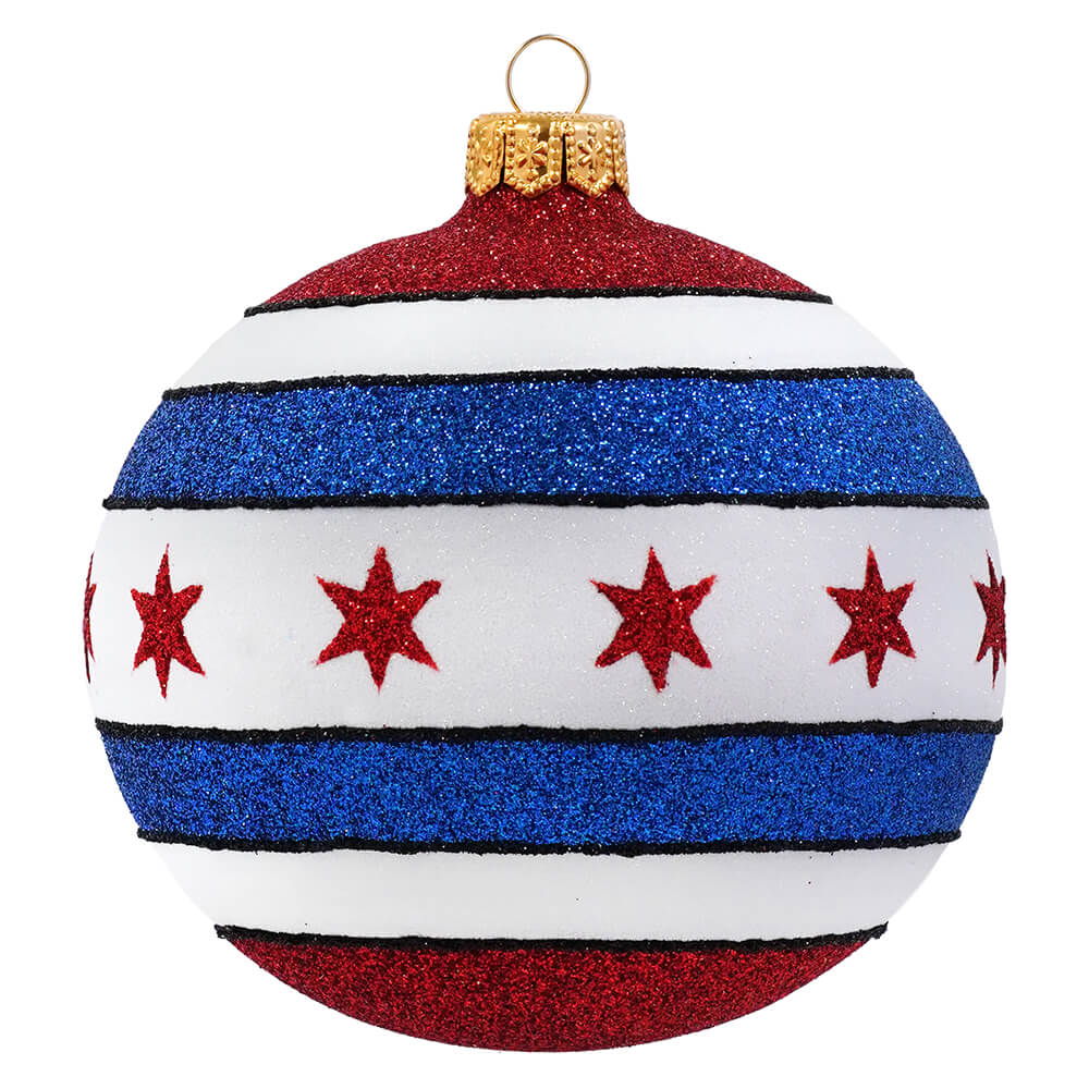 Chicago Stars & Stripes Ornament