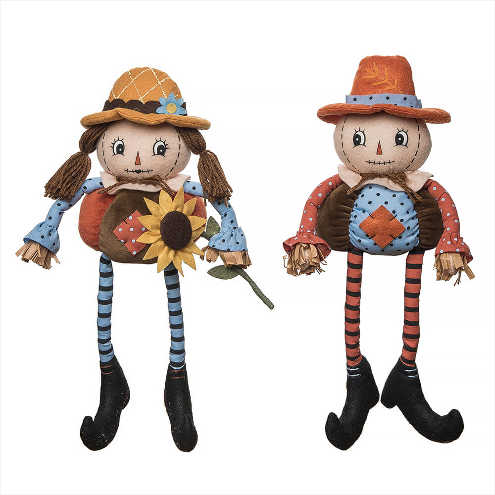 Plush Scarecrow Woman Doll