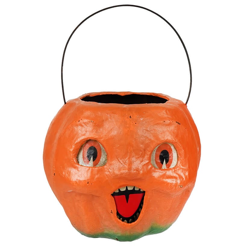 Happy Vintage Pumpkin Bucket