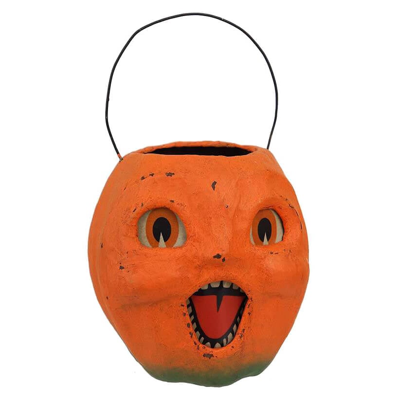 Small Vintage Pumpkin Bucket