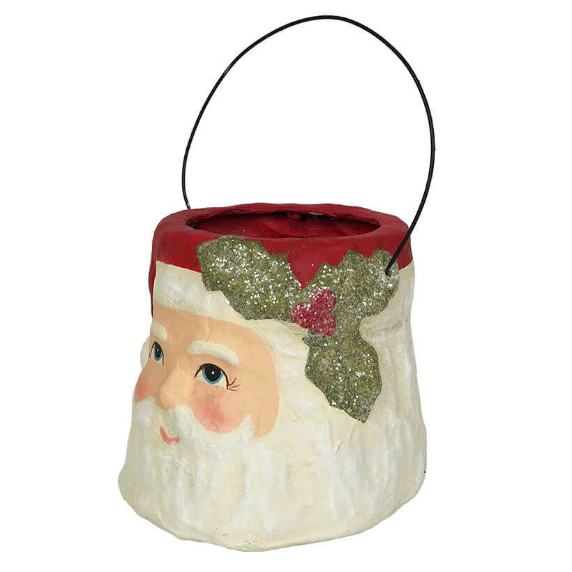 Small Holly Jolly Santa Bucket
