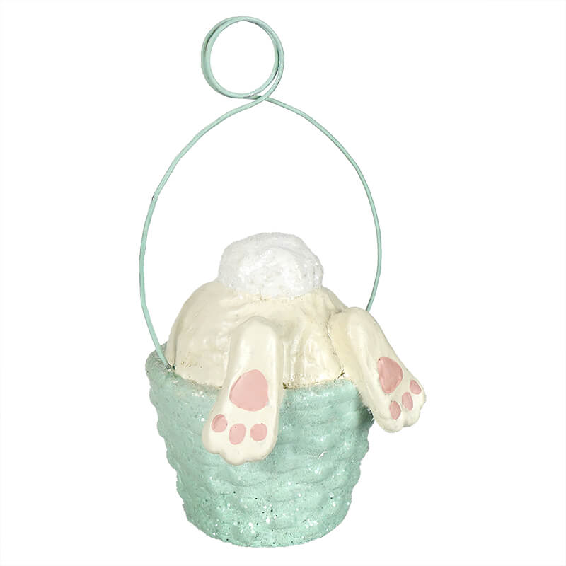 Blue Bunny Tail Ornament / Place Card Holder