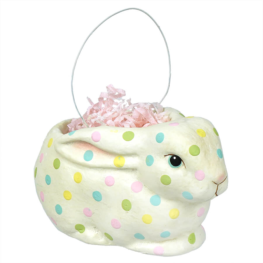 Polka Dot Bunny Bucket