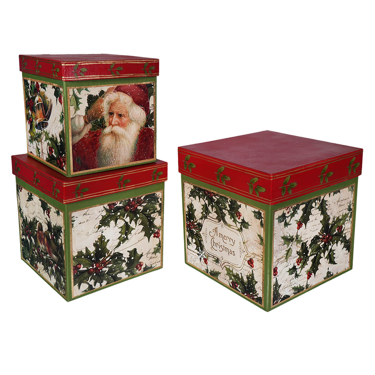 Holly Boxes Set/3