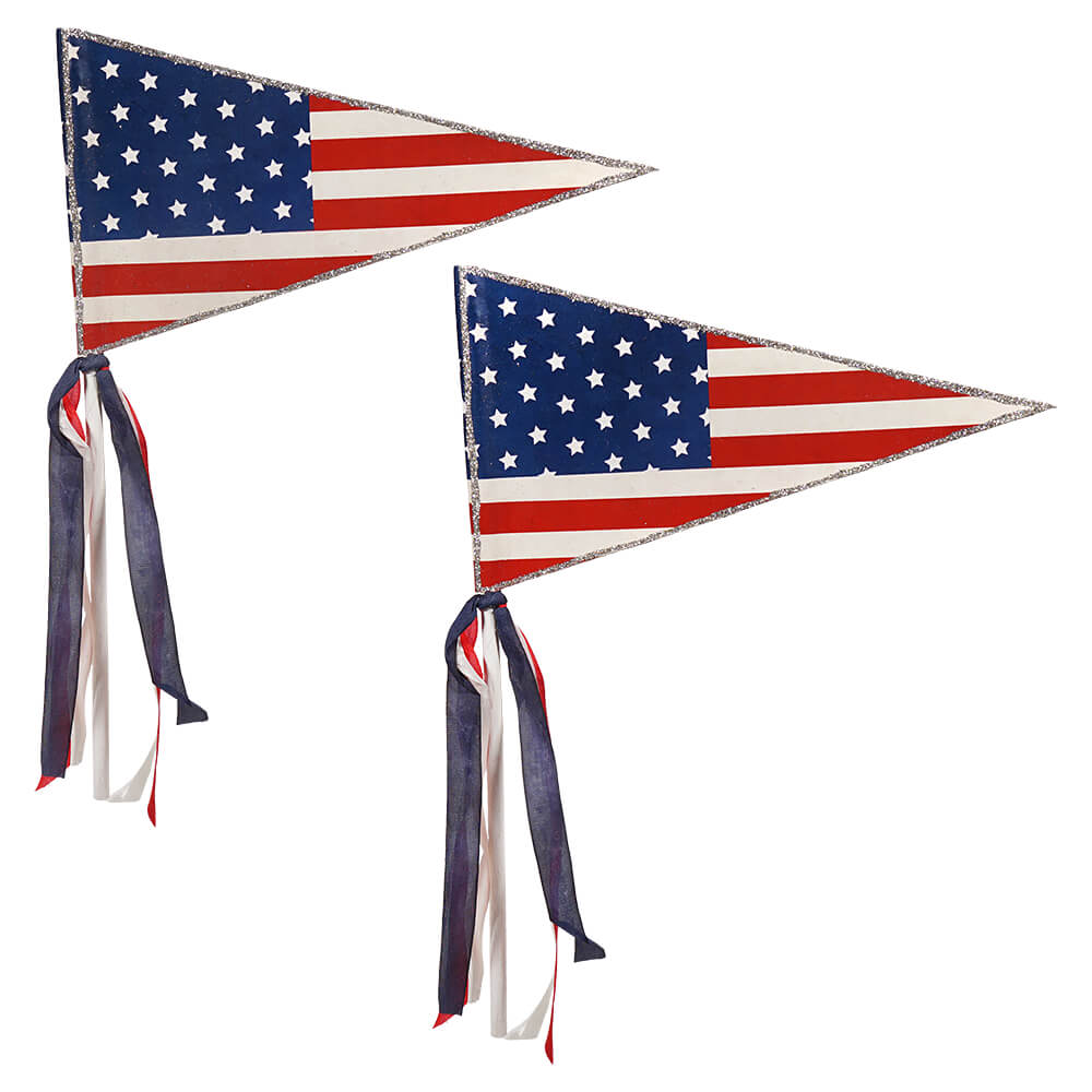 Americana Pennant Flag Set/2