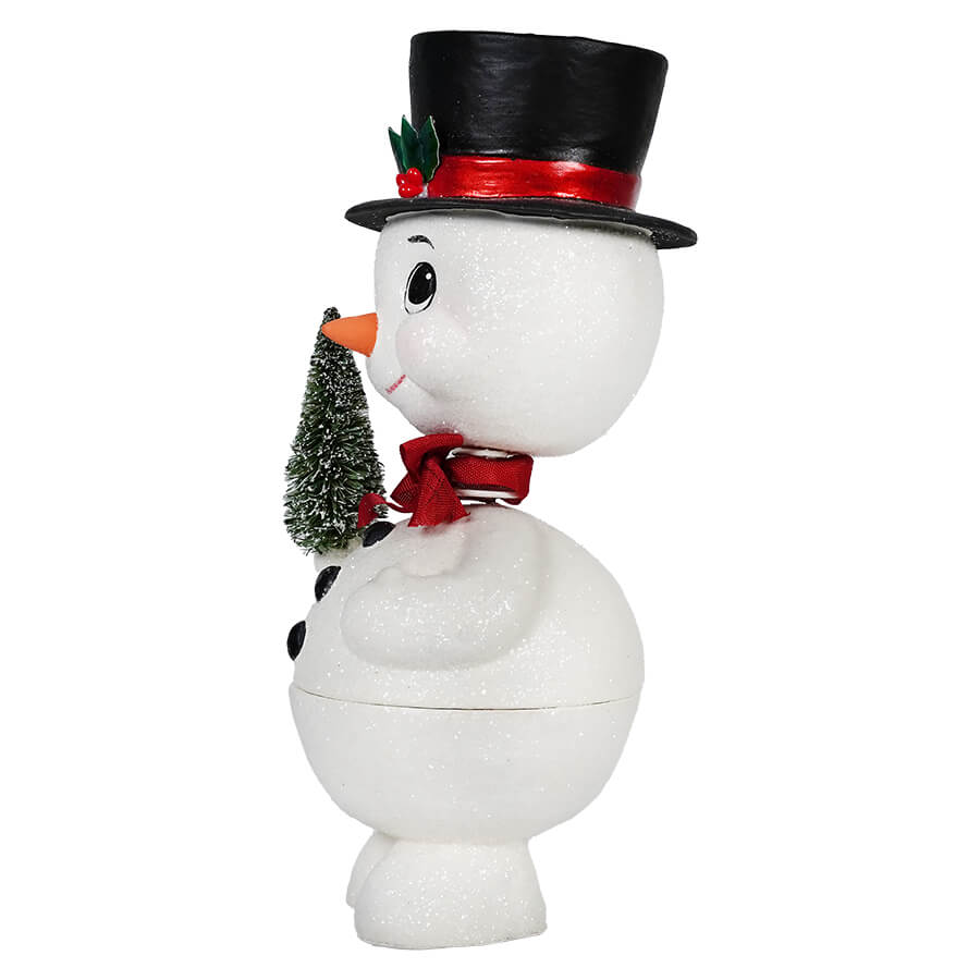 Bobblehead Snowman Container