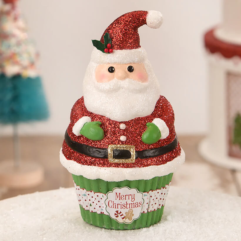 Santa Claus Cupcake Container
