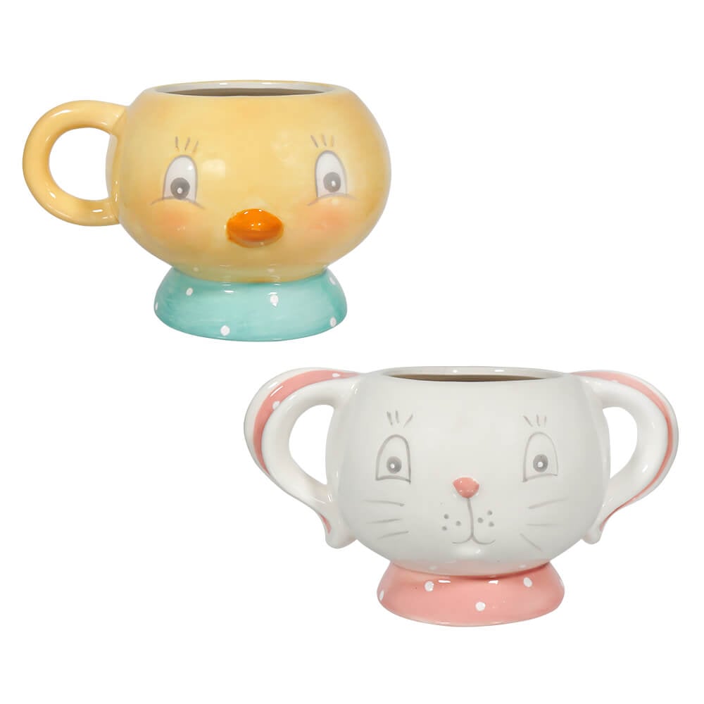 Easter Dottie Chick & Bunny Mugs Set/2