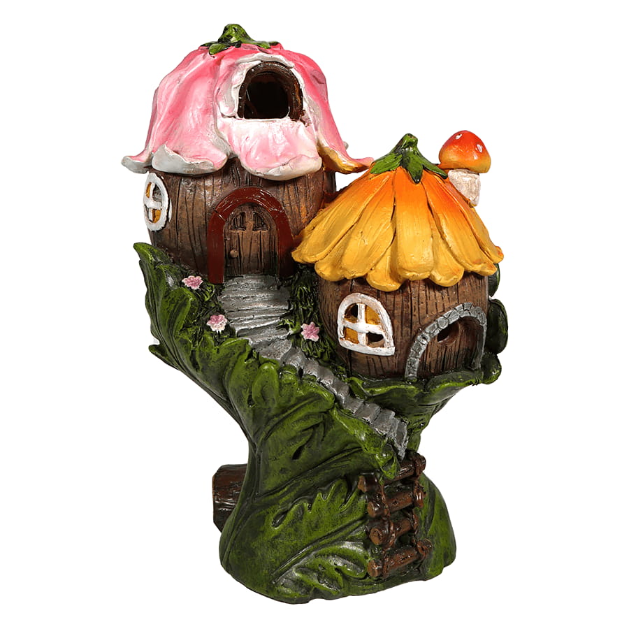 Woodsy Solar Lighted Fairy Home