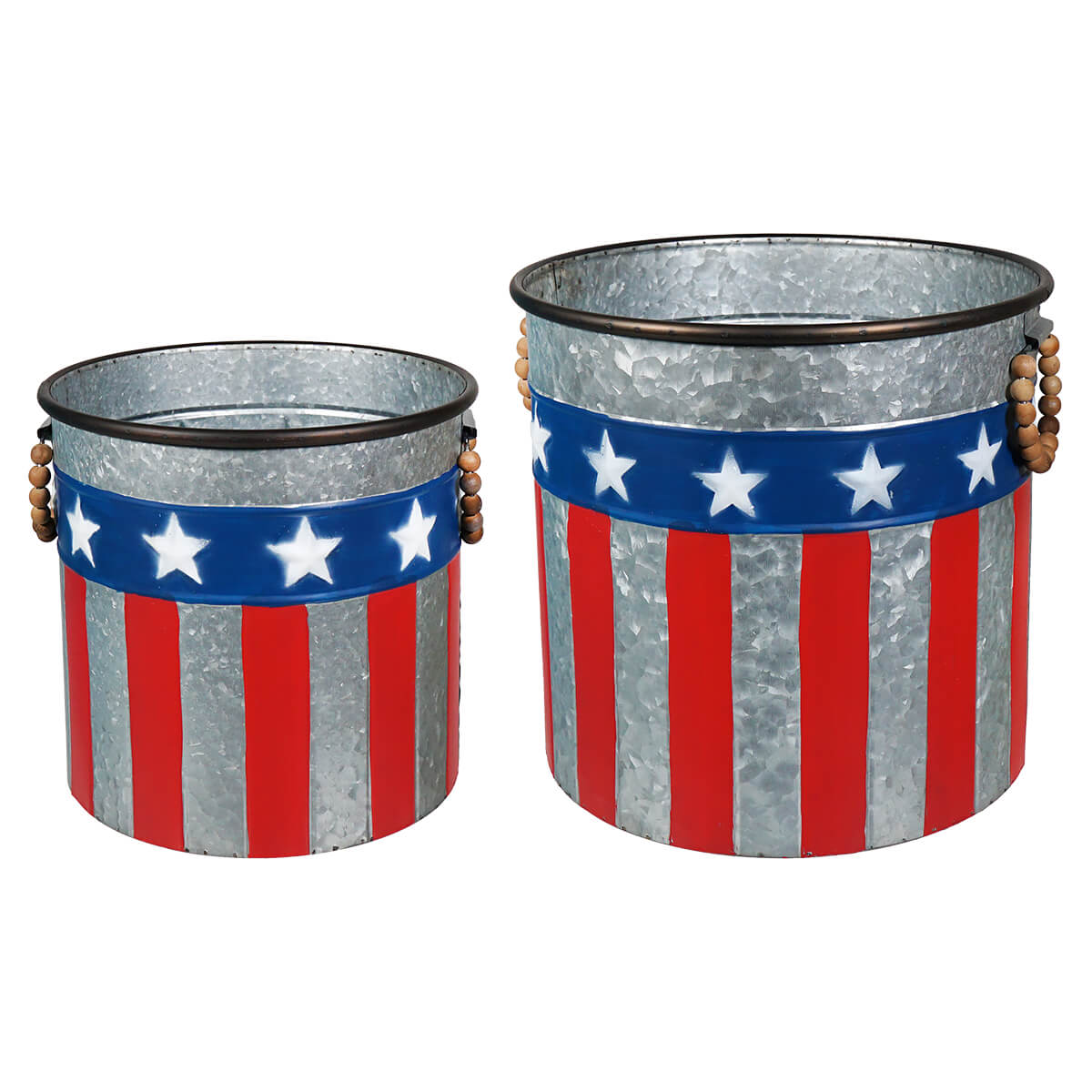 Metal Nesting Americana Containers Set/2