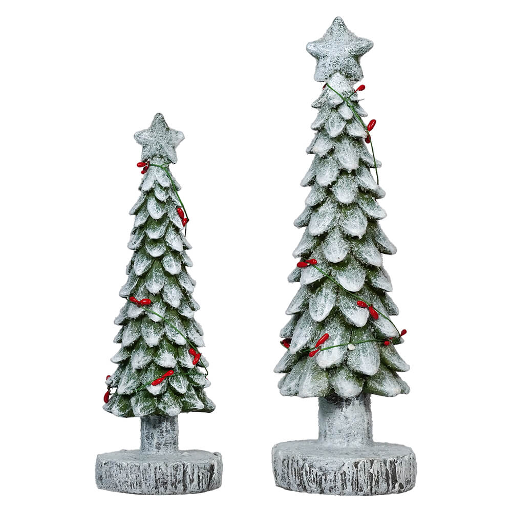 Christmas Trees With Birch Base Set/2