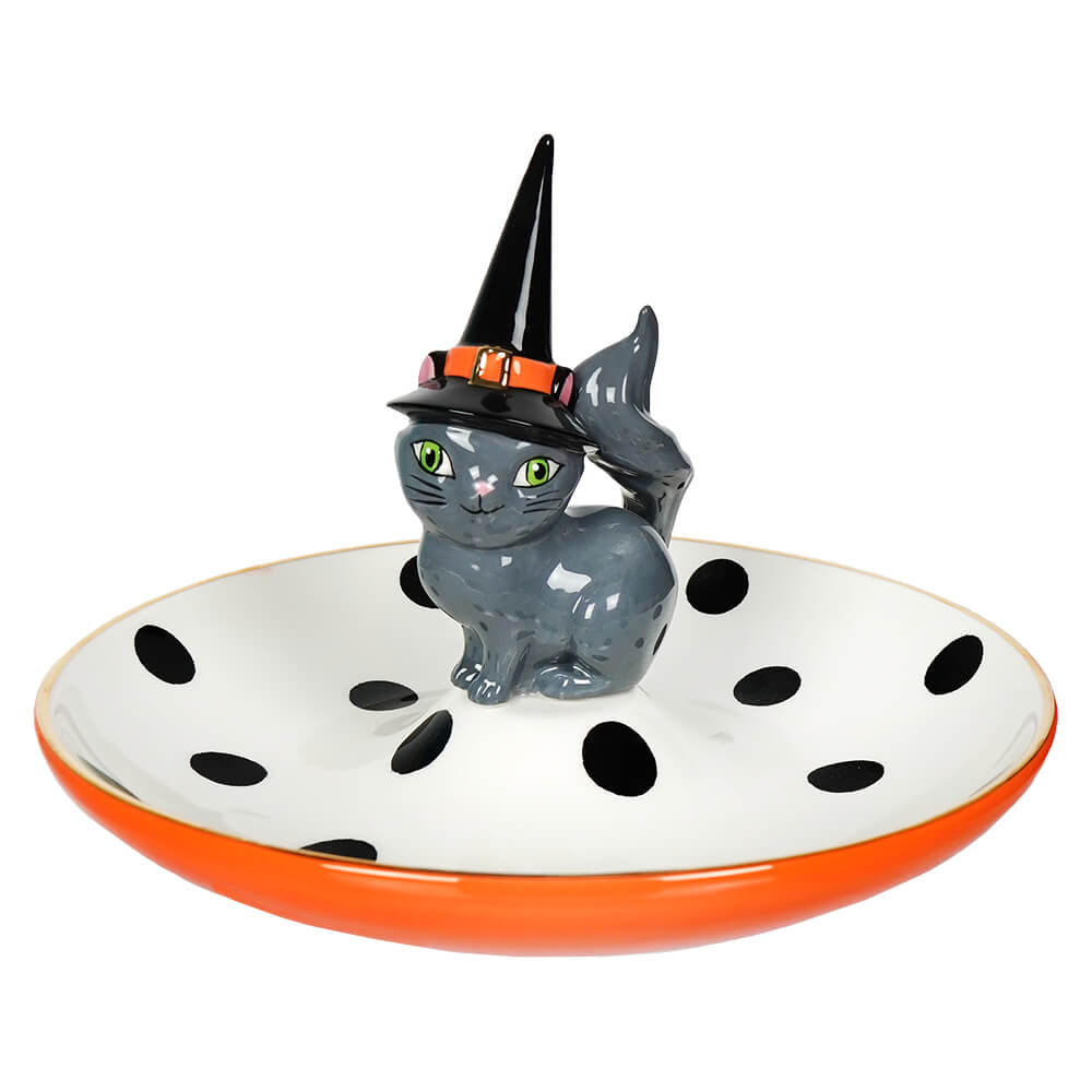 Witch Cat On Plate
