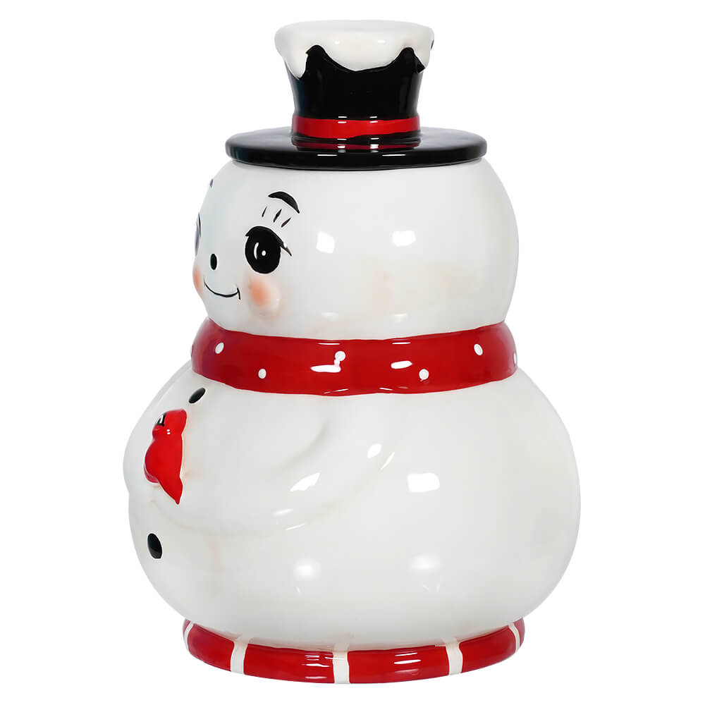 Sweet Snowman Cookie Jar