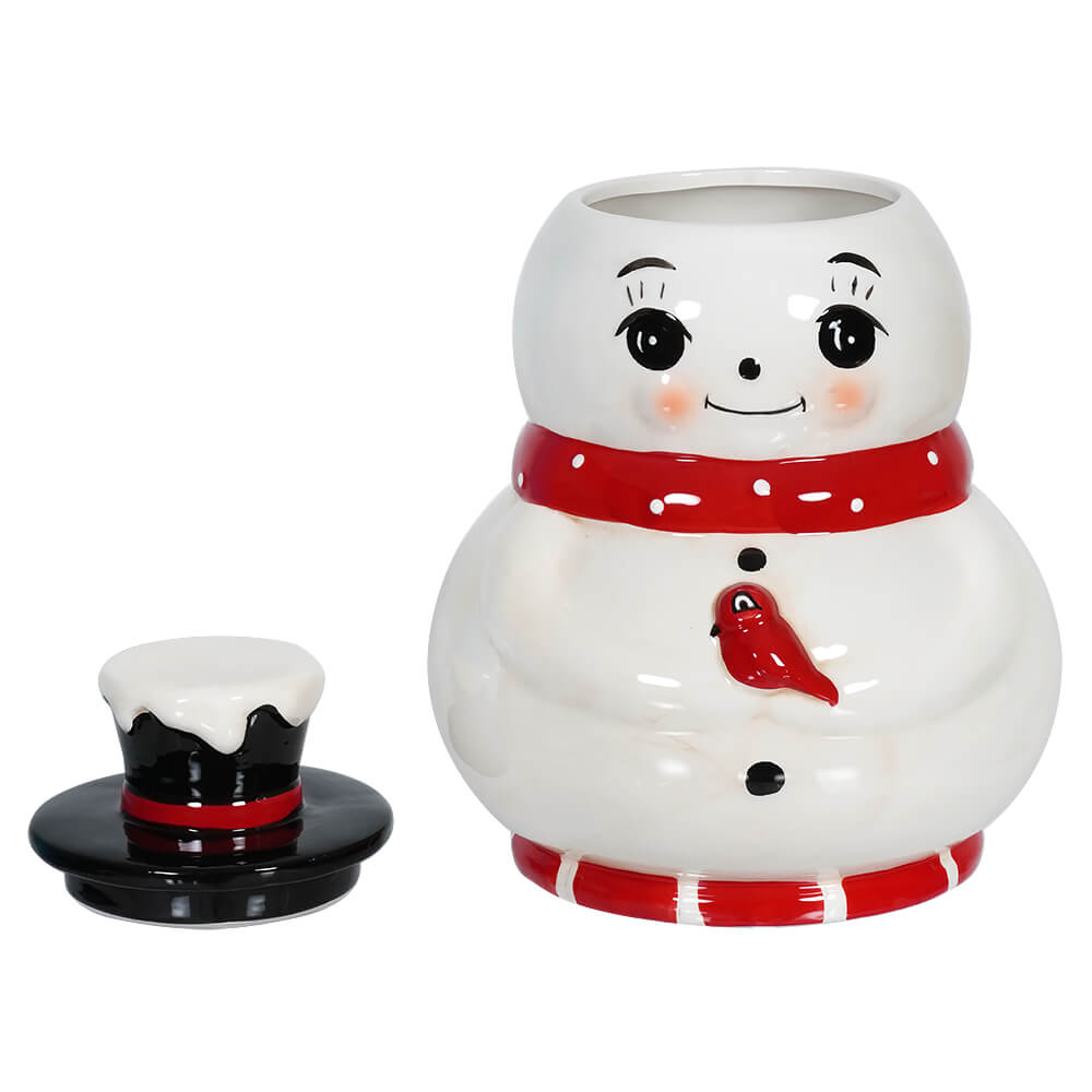 Sweet Snowman Cookie Jar