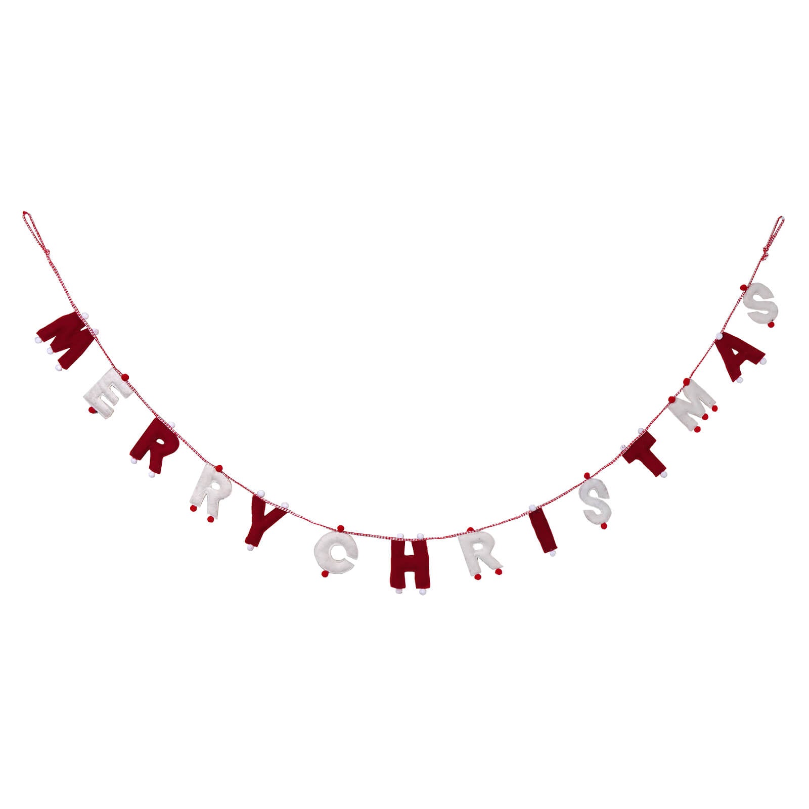 Merry Christmas Fabric Letter Garland