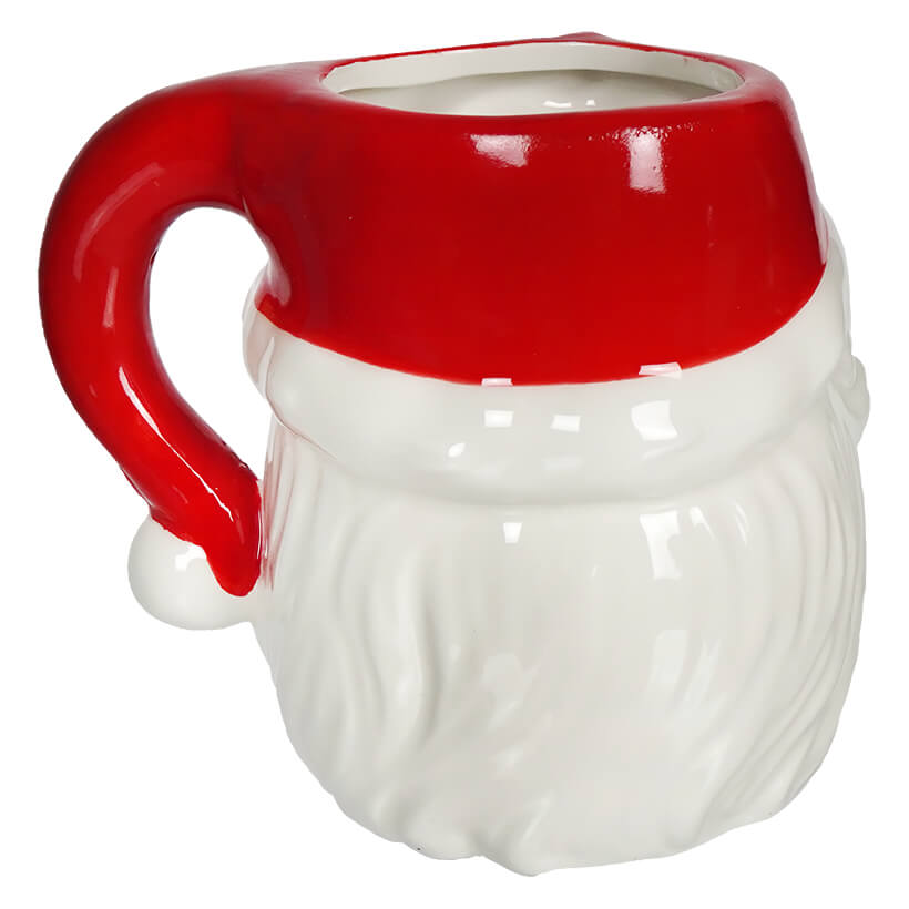 Vintage Winking Santa Shaped Mug