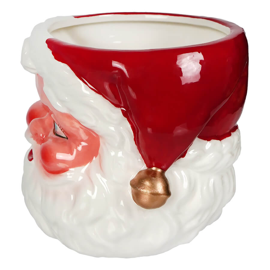 Retro Winking Santa Figural Bowl