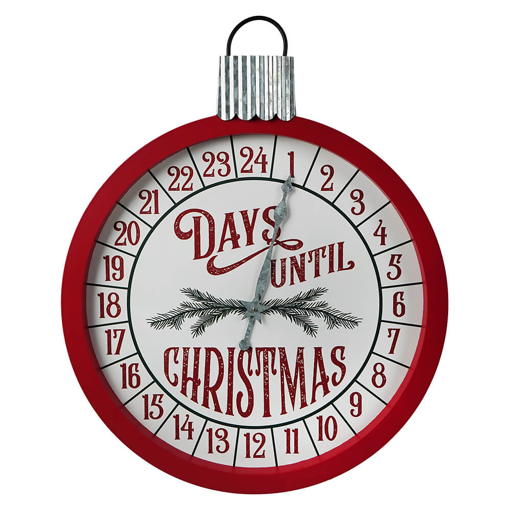 Countdown Calendar Ornament Sign With Pointer