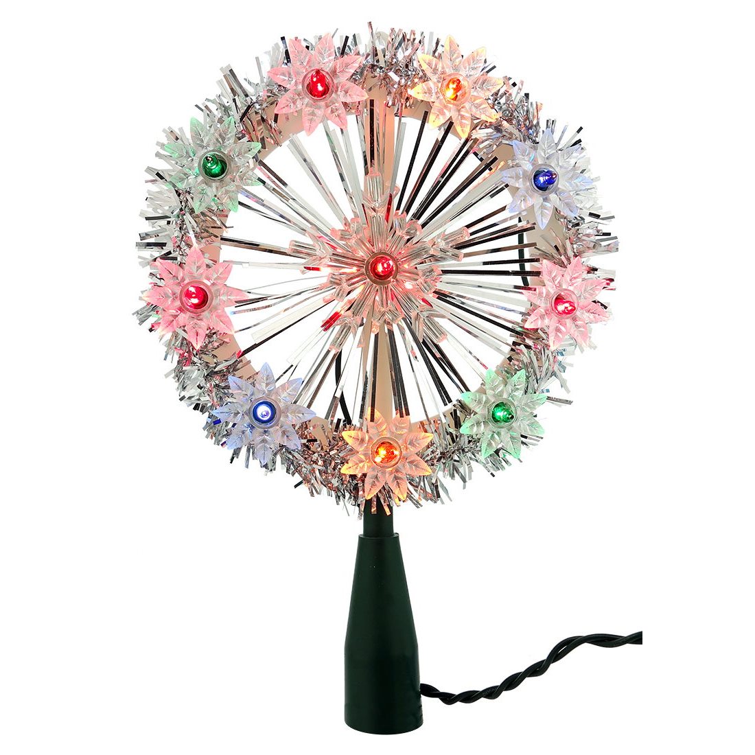 Snowflake With Multi-Color Lights Tree Topper