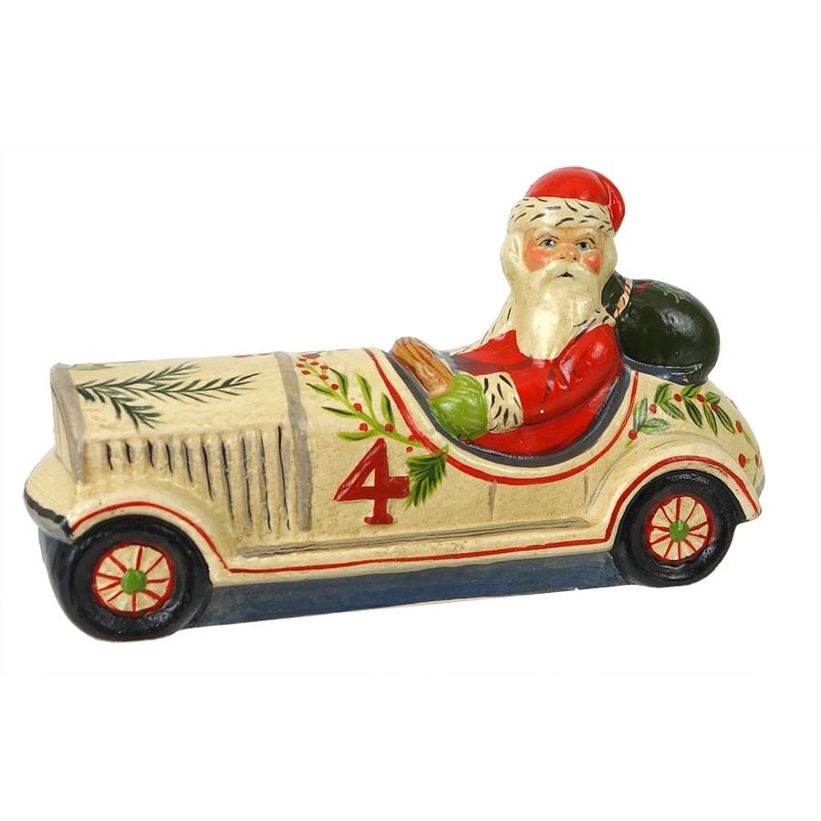 Christmas Greetings - Santa in a Roadster