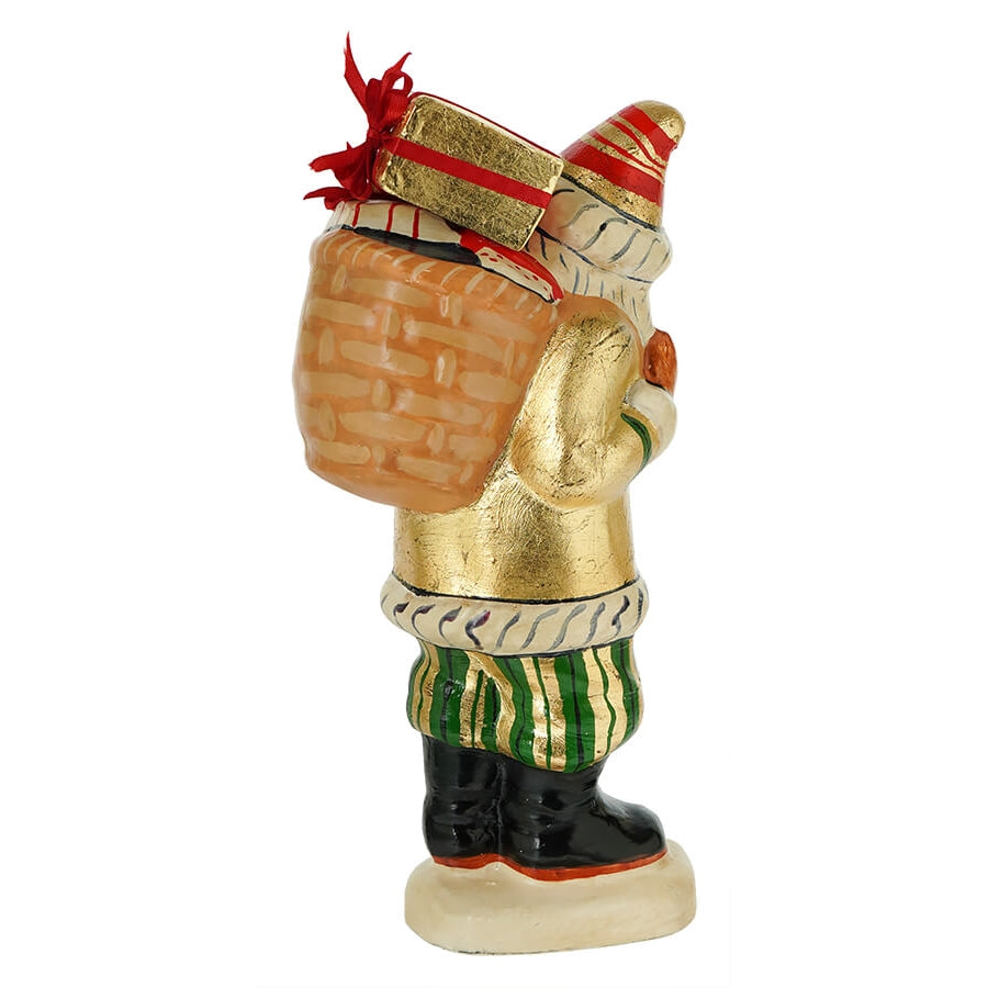 Gold Santa with Packages