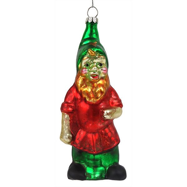 Gnome with Green Hat Ornament