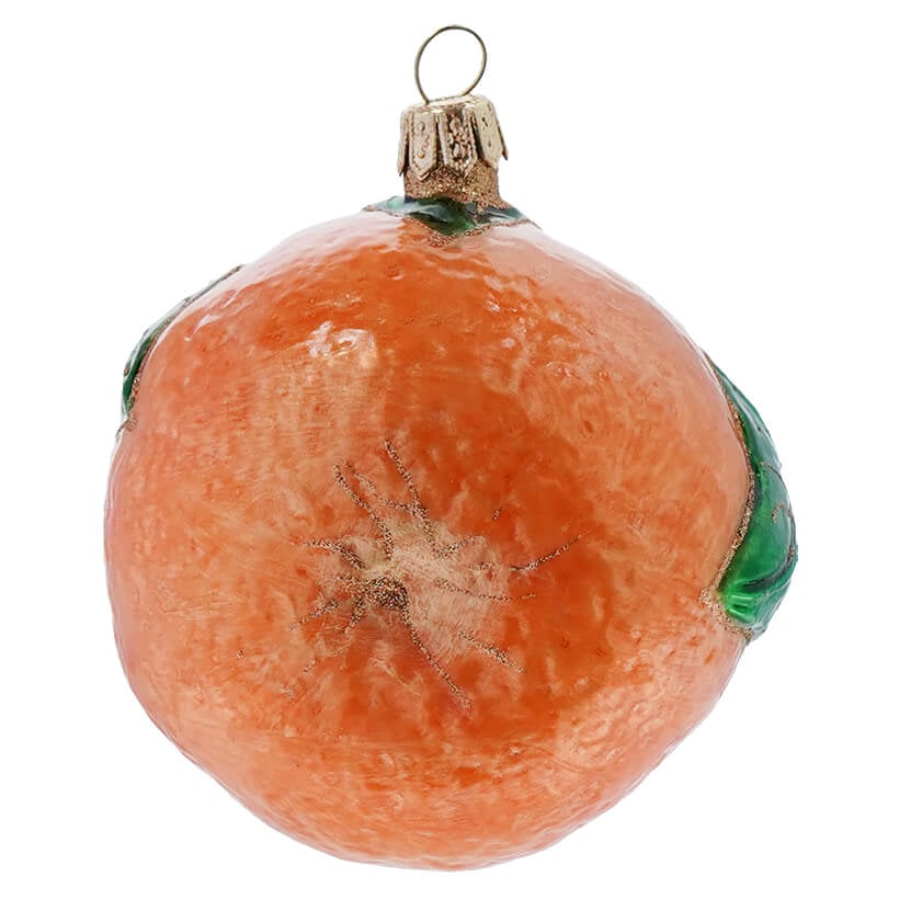 Orange with Leaf Ornament