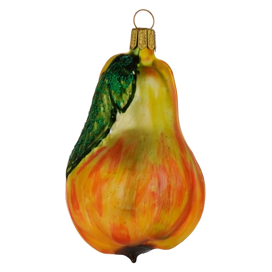Pear with Leaf Ornament