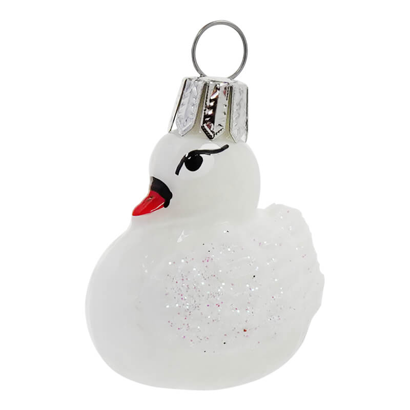 Mini White Swan Ornament