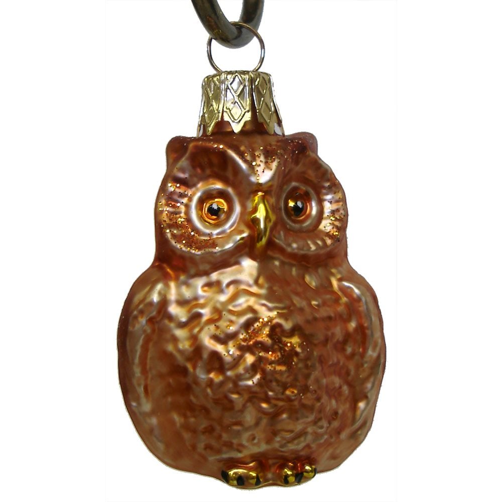 Mini Brown Owl Ornament