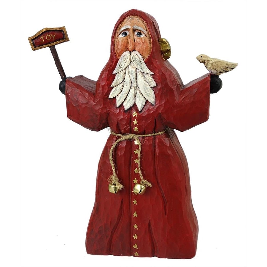 Red Santa With Dove And Joy Sign