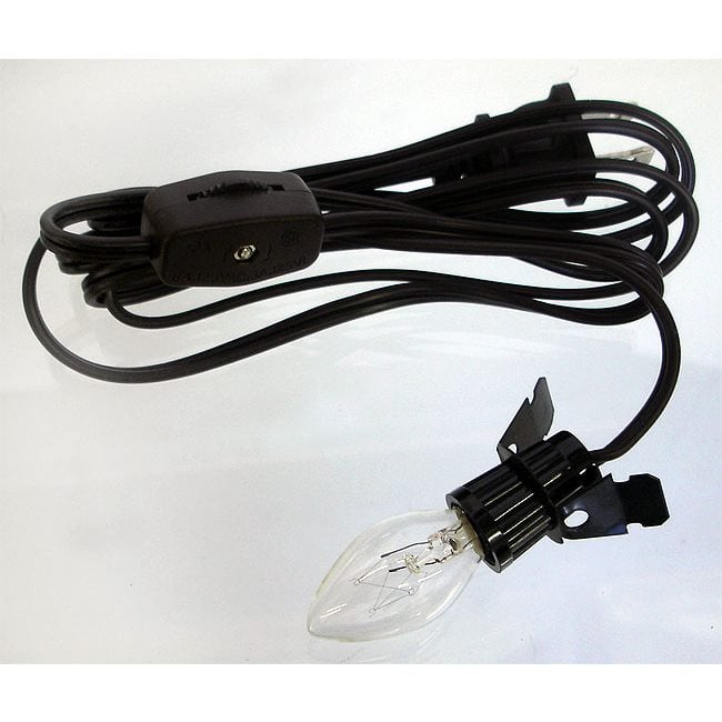 Brown Electric Cord With On/Off Switch